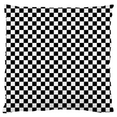 Checker Black And White Standard Flano Cushion Case (one Side) by jumpercat