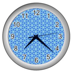 Fresh Tiles Wall Clocks (silver)  by jumpercat