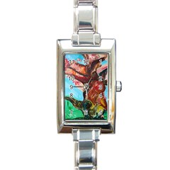 Big Coral Tree Rectangle Italian Charm Watch by bestdesignintheworld