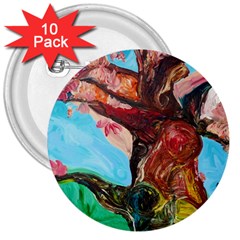 Big Coral Tree 3  Buttons (10 Pack)  by bestdesignintheworld