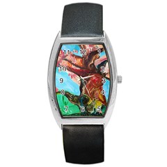 Big Coral Tree Barrel Style Metal Watch by bestdesignintheworld