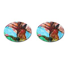 Big Coral Tree Cufflinks (oval) by bestdesignintheworld