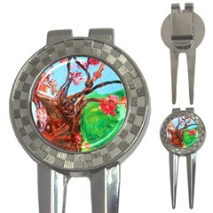 Coral Tree Blooming 3-in-1 Golf Divots by bestdesignintheworld