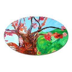 Coral Tree Blooming Oval Magnet by bestdesignintheworld