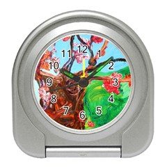 Coral Tree Blooming Travel Alarm Clocks by bestdesignintheworld