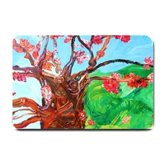 Coral Tree Blooming Small Doormat  by bestdesignintheworld