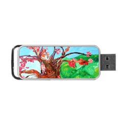 Coral Tree Blooming Portable Usb Flash (one Side) by bestdesignintheworld