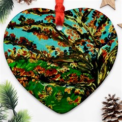 Coral Tree 1 Heart Ornament (two Sides) by bestdesignintheworld