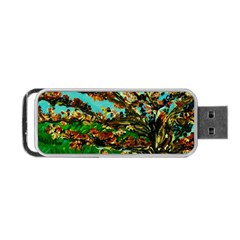 Coral Tree 1 Portable Usb Flash (one Side) by bestdesignintheworld