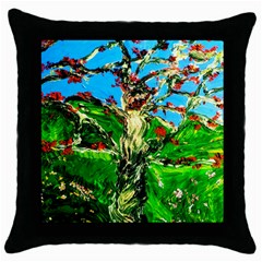 Coral Tree 2 Throw Pillow Case (black) by bestdesignintheworld