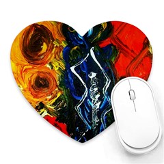 1 Butterfly 1 Heart Mousepads by bestdesignintheworld