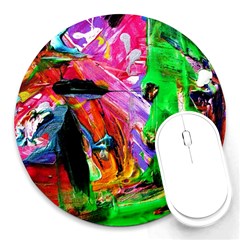 Triplets-1 Round Mousepads by bestdesignintheworld