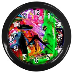 Triplets-1 Wall Clocks (black) by bestdesignintheworld