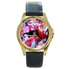 Combat Trans 7 Round Gold Metal Watch by bestdesignintheworld