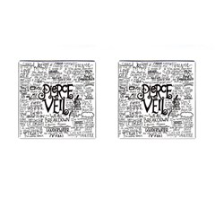 Pierce The Veil Music Band Group Fabric Art Cloth Poster Cufflinks (Square)