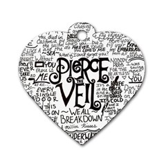 Pierce The Veil Music Band Group Fabric Art Cloth Poster Dog Tag Heart (Two Sides)