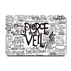 Pierce The Veil Music Band Group Fabric Art Cloth Poster Small Doormat 