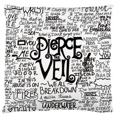 Pierce The Veil Music Band Group Fabric Art Cloth Poster Standard Flano Cushion Case (One Side)