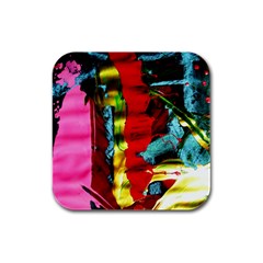 Totem 8 Rubber Square Coaster (4 Pack)  by bestdesignintheworld