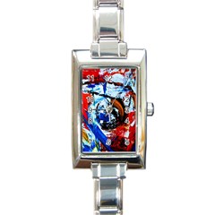 Mixed Feelings 7 Rectangle Italian Charm Watch by bestdesignintheworld