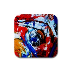 Mixed Feelings 7 Rubber Square Coaster (4 Pack)  by bestdesignintheworld