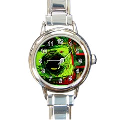 Abandoned Mine 7 Round Italian Charm Watch by bestdesignintheworld