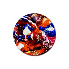 Smashed Butterfly 1 Rubber Round Coaster (4 Pack)  by bestdesignintheworld