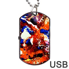 Smashed Butterfly 1 Dog Tag Usb Flash (one Side) by bestdesignintheworld