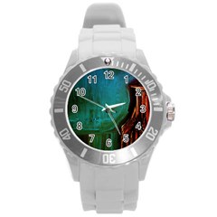 Ceramics Of Ancient Land 10 Round Plastic Sport Watch (l) by bestdesignintheworld