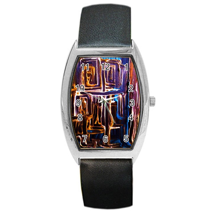 Ceramics Of Ancient Land 9 Barrel Style Metal Watch