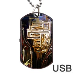 Ceramics Of Ancient Land 8 Dog Tag Usb Flash (one Side) by bestdesignintheworld