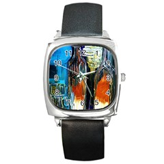 Ceramics Of Ancient Land 6 Square Metal Watch by bestdesignintheworld