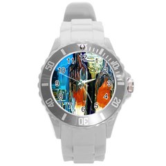 Ceramics Of Ancient Land 6 Round Plastic Sport Watch (l) by bestdesignintheworld