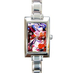 Cabin In The Mountain 2 Rectangle Italian Charm Watch by bestdesignintheworld