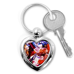 Cabin In The Mountain 2 Key Chains (heart)  by bestdesignintheworld