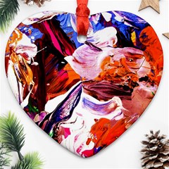 Cabin In The Mountain 2 Heart Ornament (two Sides) by bestdesignintheworld