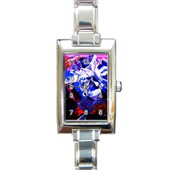 Cabin In The Mountain 1 Rectangle Italian Charm Watch by bestdesignintheworld