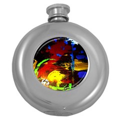 Balboa   Islnd On A Snd 5 Round Hip Flask (5 Oz) by bestdesignintheworld