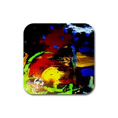 Balboa   Islnd On A Snd 5 Rubber Square Coaster (4 Pack)  by bestdesignintheworld