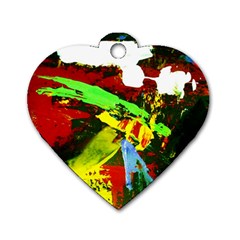 Balboa   Island On A Sand 20 Dog Tag Heart (two Sides) by bestdesignintheworld