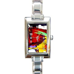 Balboa   Island On A Sand 19 Rectangle Italian Charm Watch by bestdesignintheworld