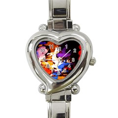 Balboa   Island On A Sand 16 Heart Italian Charm Watch by bestdesignintheworld