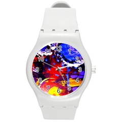 Balboa   Island On A Sand 13 Round Plastic Sport Watch (m) by bestdesignintheworld