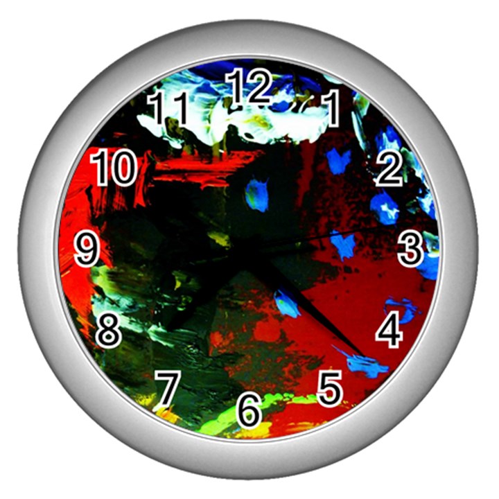 Balboa   Island On A Sand 12 Wall Clocks (Silver) 