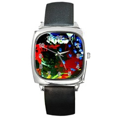 Balboa   Island On A Sand 12 Square Metal Watch