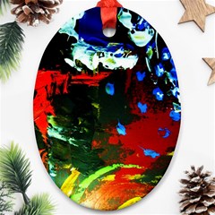 Balboa   Island On A Sand 12 Oval Ornament (two Sides) by bestdesignintheworld