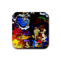 Balboa   Island On A Sand 2 Rubber Square Coaster (4 Pack)  by bestdesignintheworld