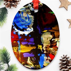 Balboa   Island On A Sand 2 Oval Ornament (two Sides) by bestdesignintheworld