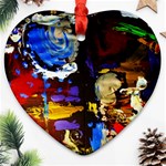 Balboa   Island On A Sand 2 Heart Ornament (Two Sides) Front