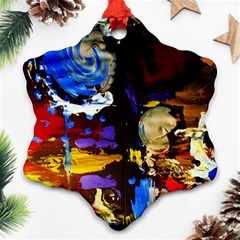 Balboa   Island On A Sand 2 Snowflake Ornament (two Sides) by bestdesignintheworld